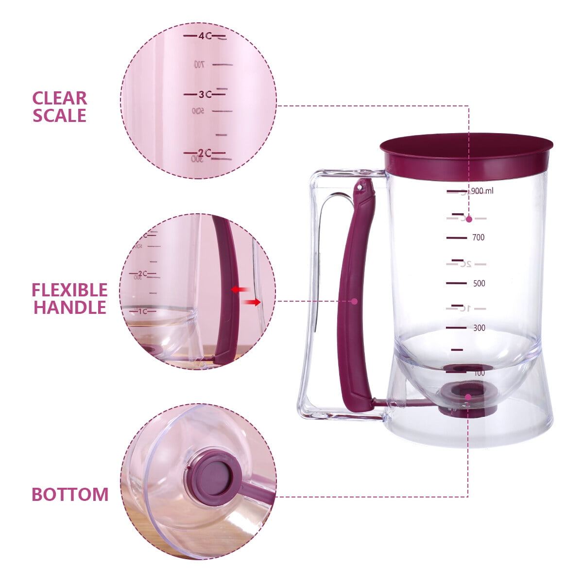 2pcs Batter Separator Cupcakes Pancakes Cookie Cake Waffles
