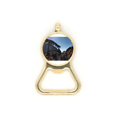 thumbnail image 1 of Pine Tree Moutain Art Deco  Fashion Beer Bottle Cap Opener Stainless Steel Key Chain, 1 of 3