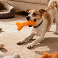 thumbnail image 4 of Durable Chew for Aggressive Chewers Interactive Squeaky Sound Teething Puppy Teeth Cleaning Rubber Bone, 4 of 4