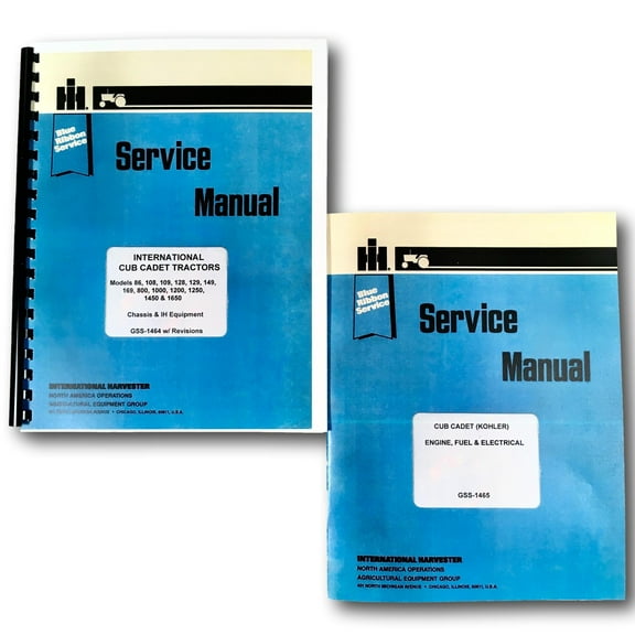 Ihc Cub Cadet Garden Tractor 1450 1650 Repair Service Shop Manual Lawn Mower