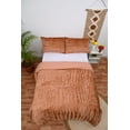 thumbnail image 3 of HandloomBazzar Ultra-Luxe Velvet Duvet Cover, Boho Bedding UO Comforter Donna Cover, 3 Pcs Set Tera Cota Crush Color Duvet Set, Velvet Bedding Set, Twin Size 68" x 90" Inches, 3 of 7