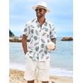 thumbnail image 2 of COOFANDY Men Summer Beach Shirts Hawaiian Shirt for Men Short Sleeve Cruise Must Haves Outfits, 2 of 9