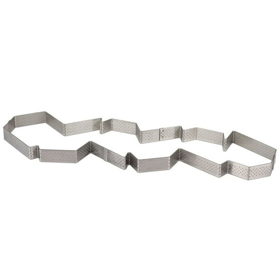De Buyer C. Renou Stainless Steel Perforated Tart Ring, "6-Part Expert"