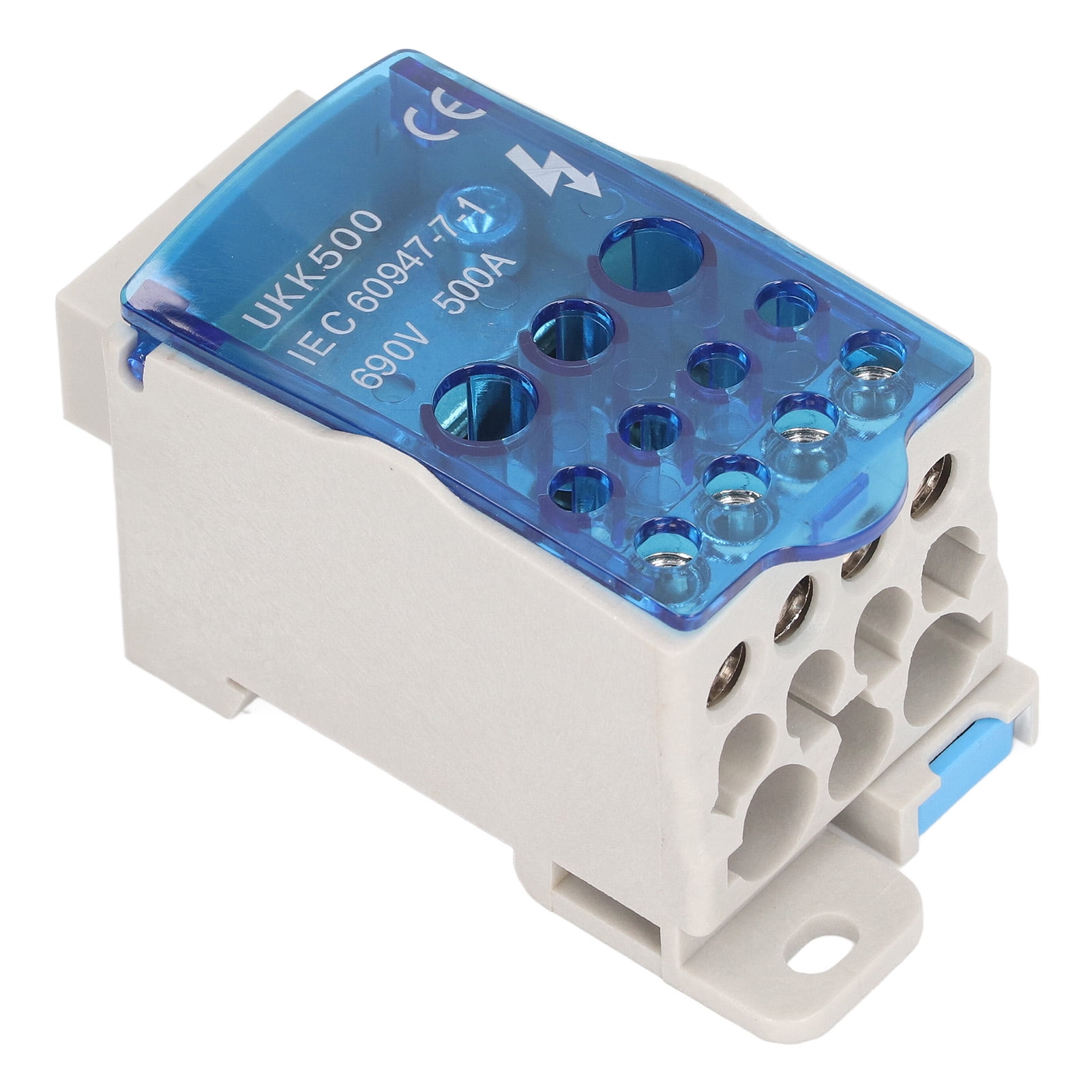 Terminal Distribution Box 500A 35mm DIN Rail Terminal Block Power Junction Box AC 690V