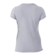 thumbnail image 2 of Playera Fruit Of The Loom para Mujer, Cuello Redondo Manga Corta Gris Jaspe Claro Talla  EG, 2 of 4