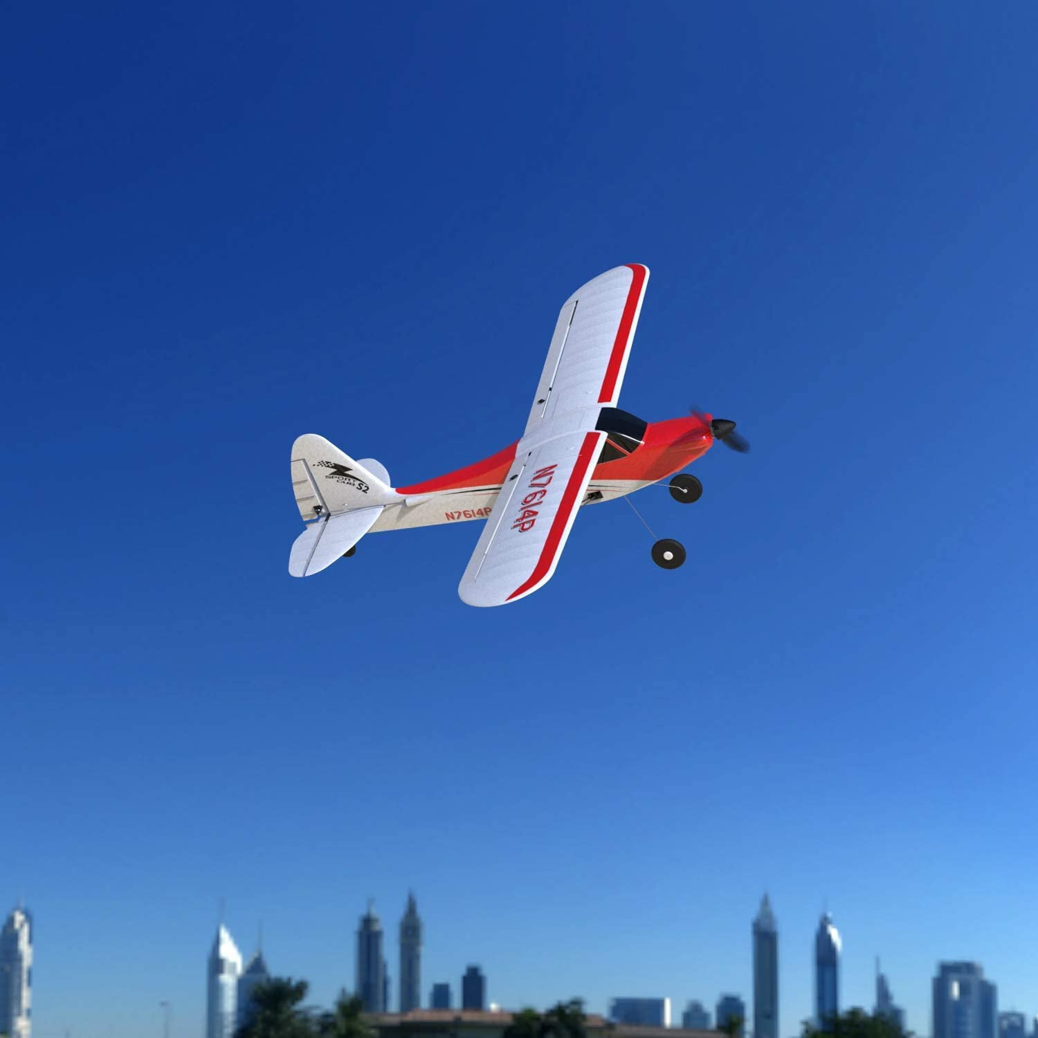 Plane Park Flyer W/ Gyro RTF RC Airplane SUPER CUB 500 Acrobatic Trainer 4 CH 