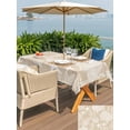 thumbnail image 5 of Outdoor Tablecloth with Umbrella Hole for Patio/Picnic/Party, Brown Beige Coastal Waterproof Table Cloth Rectangle Table Cover Washable, Nautical Coral Starfish Shell Seahorse Ocean (60"x 120"), 5 of 8