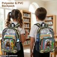 thumbnail image 3 of Xoenoiee Bear Camo Print Clear Backpack for Boys Large Capacity Bookbag Transparent School Bag Waterproof Backpacks Satchel with Adjustable Straps for Preschool Kindergarten Elementary, 3 of 7