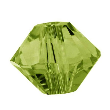 Olivine Austrian Crystal - Swarovski Crystal, #5328 Bicone Beads 3mm, 25 Pieces, Olivine