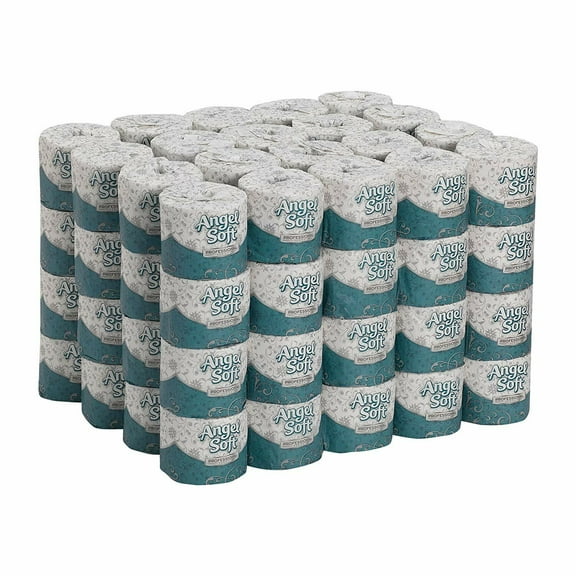 Angel Soft Professional Series Premium Embossed Toilet Paper, Case of 80 Rolls