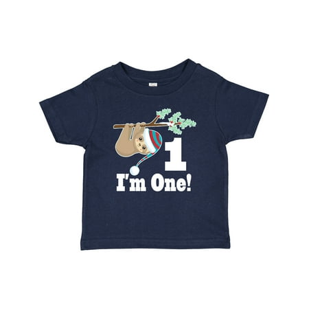 

Inktastic First Birthday Sloth 1 Year Old Gift Baby Boy or Baby Girl T-Shirt