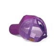 thumbnail image 2 of Minnieouse Gorra de béisbol de algodón para mujer, cúpula, bordado de Color sólido, brillante, a prueba de viento, ajustable, lentejuelas, Sombreros Púrpura, 2 of 6