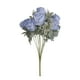 thumbnail image 1 of Ramo de flores artificiales de rosa roja simulada - 11 rosas de seda de 12,99" para bodas y decoración del hogar, 1 of 2