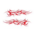 thumbnail image 2 of Zorion 2 Pieces Car Stickers Decoration Funny Pattern Design Stylish Waterproof Vehicle Decal Auto Stickers for Window Truck RV Red, 2 of 7