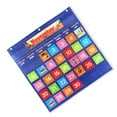 thumbnail image 1 of Calendar Monthly Chart Wall-mounted Teaching Aid Tool Scratch-Resistant Colorful Lightweight Hanging Bag Home School Classroom Blue, 1 of 7