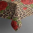thumbnail image 3 of Pioneer Flower Floral Print Pattern Rectangle Tablecloth 60"x84", Waterproof Polyester Table Cloth, Wipeable Spillproof for Dining Camping Indoor Outdoor, 3 of 5