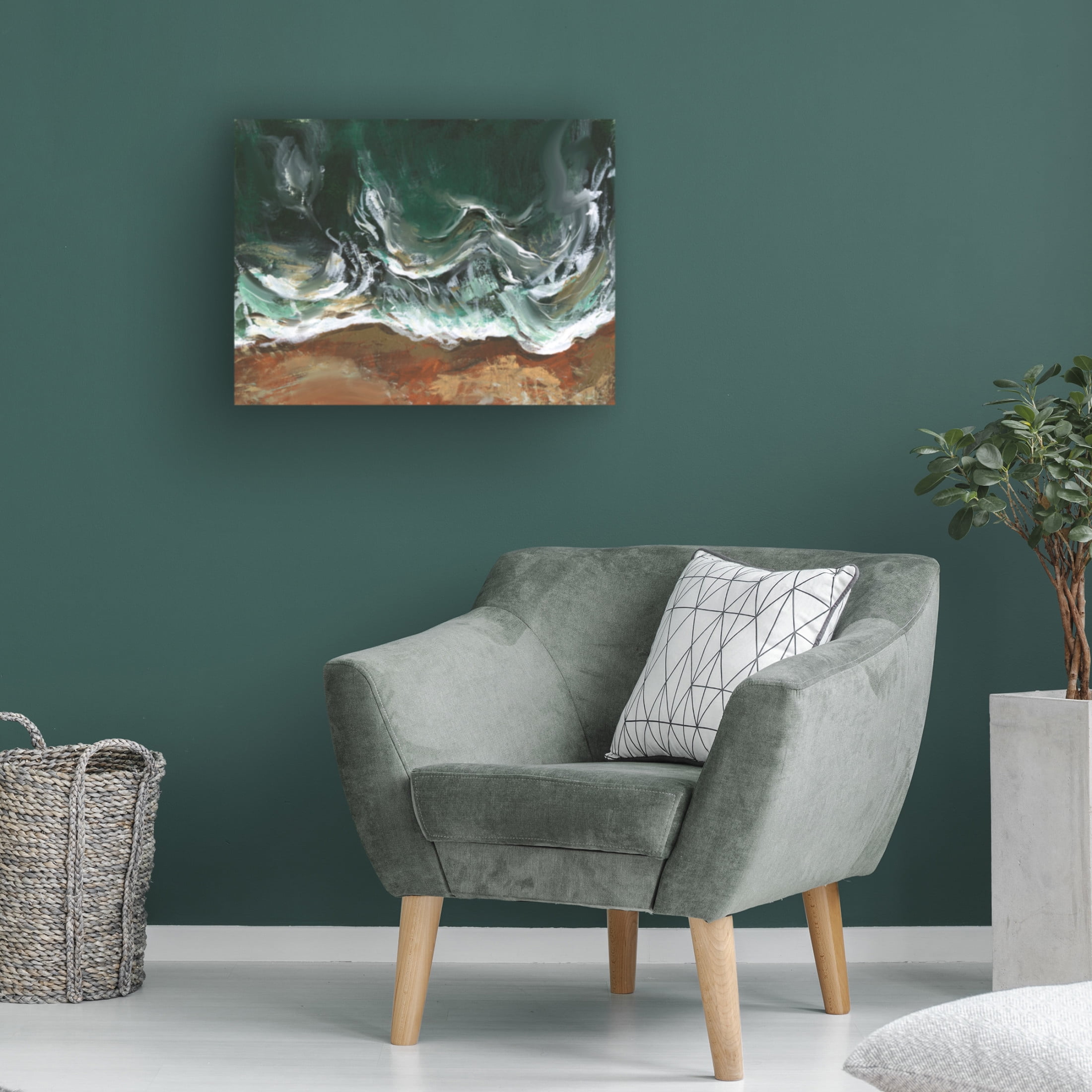 Canvas Wall Art - Melissa Wang 'Wind Melody II' Wall Art for Living Room, Bedroom, or Office Décor by Trademark Fine Art - 19 x 14 Inches