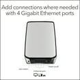 thumbnail image 5 of NETGEAR - Orbi AX6000 Tri-Band Mesh WiFi 6 Add-on Satellite Extender, up to 6Gbps (RBS850), 5 of 6