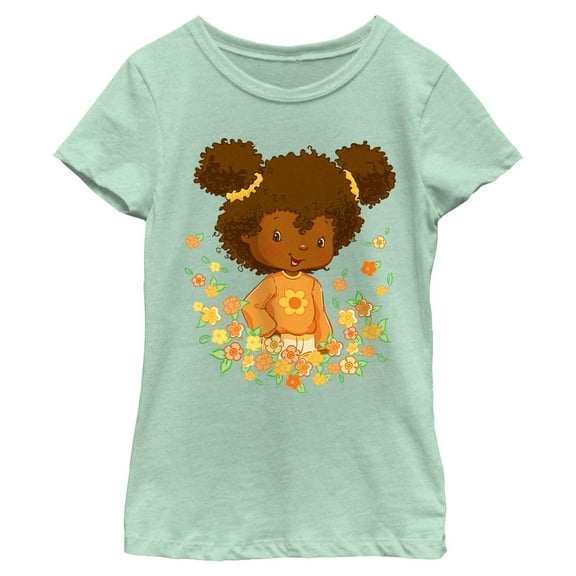 Girls Strawberry Shortcake Floral Orange Blossom T Shirt
