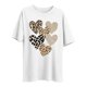 thumbnail image 4 of Tejiojio Women's Plus Size T-shirt Valentine's Day Heart Print Round Neck Short Sleeve Tops Spring Summer XL-5XL, 4 of 4