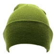 thumbnail image 5 of Empire Cove Knit Cuffed Beanie Hat Cap Warm Winter Men Women Soft Toboggan Olive, 5 of 6