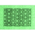 thumbnail image 1 of Ahgly Company Indoor Rectangle Oriental Emerald Green Modern Area Rugs, 4' x 6', 1 of 1
