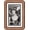 4×6, variant on 4x4 Walnut Square Picture Frame, -Tone Mat for 2.5x2.5 Photos, Solid & Tempered Glass, Rich Grain, Wall Mount or Tabletop Display