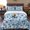 LightBLue, variant on Queen Size Duvet Cover 4 Piece Bedding Set Summer Oceans Blue Bubbles Bed Sheet Sets Soft Microfiber Comforter Cover with Flat Sheet 2 Pillow Shams