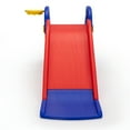 thumbnail image 5 of Toddler Slide,Dolphin Play Slide for Outdoor and Indoor,Freestanding Climber Playset with Basketball Hoop,Ball and Ladder,Red and Blue,Blue+Red Hdpe Toys Kids Bikes Riding Toys, 5 of 12