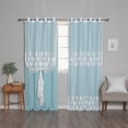 thumbnail image 4 of Aurora Home  Mix and Match Trellis Cut Out Curtains Turquoise 84 84 Inches, 4 of 5