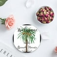 thumbnail image 4 of POGLIP Summer Retro Coconut Tree White Set of 8 Round Coaster for Drinks, Absorbent Ceramic Stone Coasters Cup Mat with Cork Base for Home Kitchen Room Coffee Table Bar Decor, 4 of 5