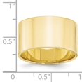 thumbnail image 2 of Primal Gold 10 Karat Yellow Gold 12mm Engravable Flat Band Size 4.5, 2 of 3