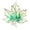 Green, variant on Women Brooch Sunflower Maple Leaf Apricot Leaf Clothes Pin Realistic Electroplated Polished Exquisite Prom Party Coat Shirt Dress Brooch