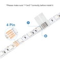 thumbnail image 3 of 10 Pcs Conectores de Tira LED de 4 Pines en forma de T de 8 mm sin soldadura y terminales extensibles para luces LED RGB, 3 of 5