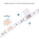 thumbnail image 3 of 10 Pcs Conectores de Tira LED de 4 Pines en forma de T de 8 mm sin soldadura y terminales extensibles para luces LED RGB, 3 of 5
