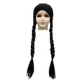 thumbnail image 1 of Vestido de Cosplay de Wednesday Addams para niñas, niños, mujeres adultas, disfraces a juego de la familia Wednesday, ropa gótica negra, fiesta de Halloween 9-10T (etiqueta 150) Gao Jinjia LED, 1 of 2