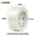 thumbnail image 4 of Clear Bi-Directional Reinforced Filament Strapping Tape, 2 Pack 6.7 mil x 2 inch x 55yards, Fiberglass Packing Tape, BOMEI PACK, 4 of 7