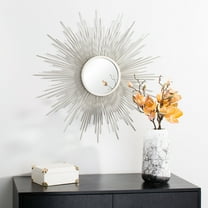 Safavieh Alves Radiant Lines Round Sunburst Mirror, Champagne