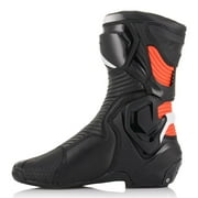 Alpinestars SMX Plus V2 Mens Motorcycle Boots Black/White/Fluo Red 40 EUR