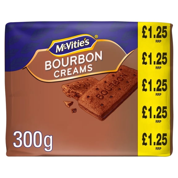 McVitie's Bourbon Cream Biscuits 300g (pack of 12)