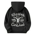 thumbnail image 3 of YOUYEDIAN Ballet Dancing Hoodies for Girls Cute Graphic Sweatshirt Long Sleeve Fall Winter Pullover Tops Black 8-9 Years, 3 of 3