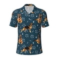 thumbnail image 2 of Daiia German Shepherd Dog Pattern Men’s Polo Shirts,Solid Deck Shirt,Classic Fit, Breathable Cotton Polo for Casual and Sport Wear-Large, 2 of 9