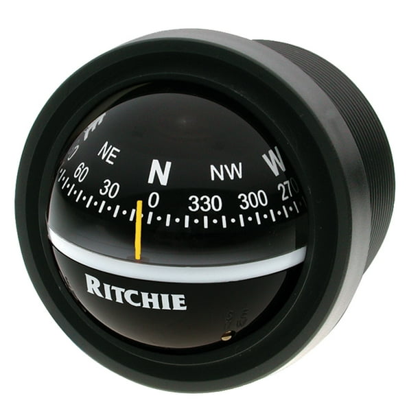 RITCHIE COMPASSES V57.2 Compass, Dash Mount, 2.75" Dial, Blk