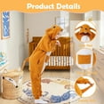 thumbnail image 3 of Kangaroo Onesie Kids CANANSOUR Cosplay Christmas Festival Pajamas Animal Polyester Outfits 6-8 Years, 3 of 6