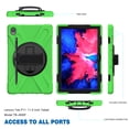 thumbnail image 7 of XYX Case for Lenovo Tab P11 Plus/Tab P11 11.0 inch Released 2021 with 360 Degree Rotating, Hand Strap, Shoulder Strap, Green, 7 of 7