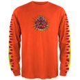 thumbnail image 1 of Orange Fire Shoulder Long Sleeve T-Shirt, 1 of 1