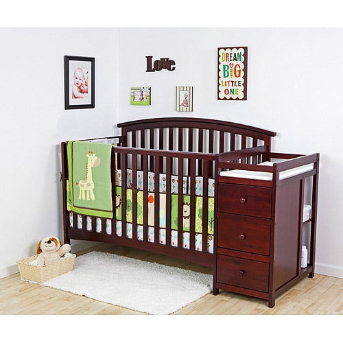 dream on me niko 5 in 1 convertible crib with changer
