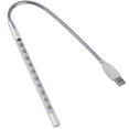 thumbnail image 1 of Lámpara de luz para computadora portátil USB LED 5V 1W 10 LED Lámpara de atenuación táctil de cuello de cisne largo Luz de noche para teclado de computadora portátil, 1 of 8