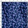 thumbnail image 3 of Soimoi Florals Print,Cotton Poplin, Sewing Fabric Sold by The Yard 42 Inch Wide,Sewing Craft Quilting/Quilt Making Fabric, Dark Blue, 3 of 6