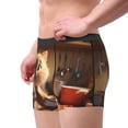 thumbnail image 2 of Fotbe Cartoon Cooking Cat Calzoncillos Tipo Boxer con Bolsa de Soporte Total para Hombre, X-Temp Fresco, Transpirable y de Secado Rápido-X-Large, 2 of 5